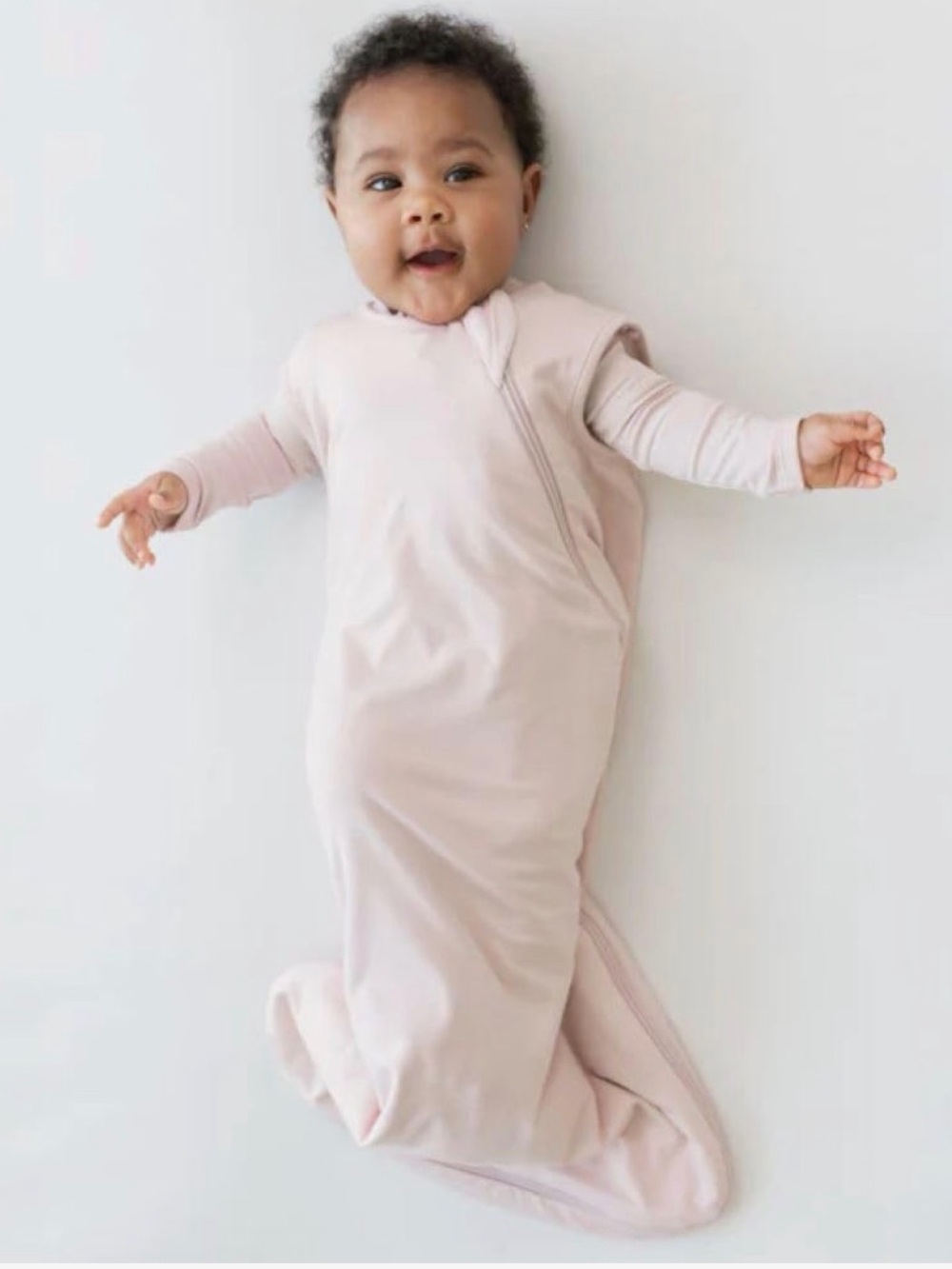 Kyte BABY Light Pink Sleep Sack - Soft Pink Zippered Sleepbag